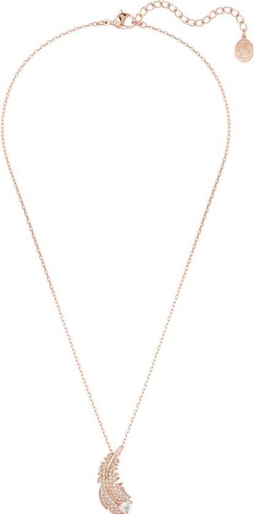 Image du produit Swarovski Nice Collier Plume Blanc Or rose (Métal Swarovski, 38 - 43 cm)