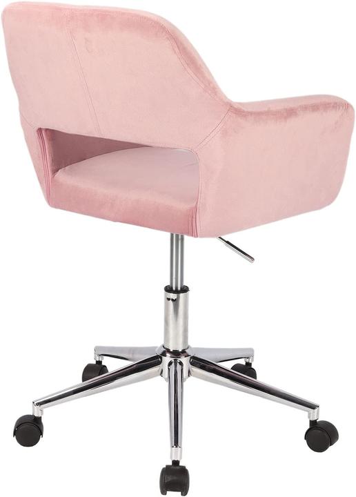 Immagine prodotto Svita Sedia da scrivania in velluto rosa