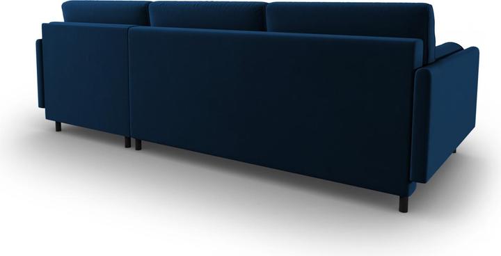 Actual product image Micadoni Velvet Right Corner Sofa With Bed Function And Box, "Scott", 5 Seats, 212x142x87Made in Europe (Corner sofa)