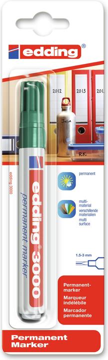 Image du produit Magni Marqueur permanent 3000 1,5-3mm vert blister (Vert, 3 mm, 1 x)
