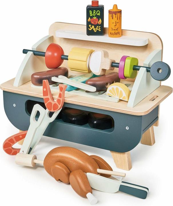 Tender Leaf Toys Set da gioco con barbecue in legno