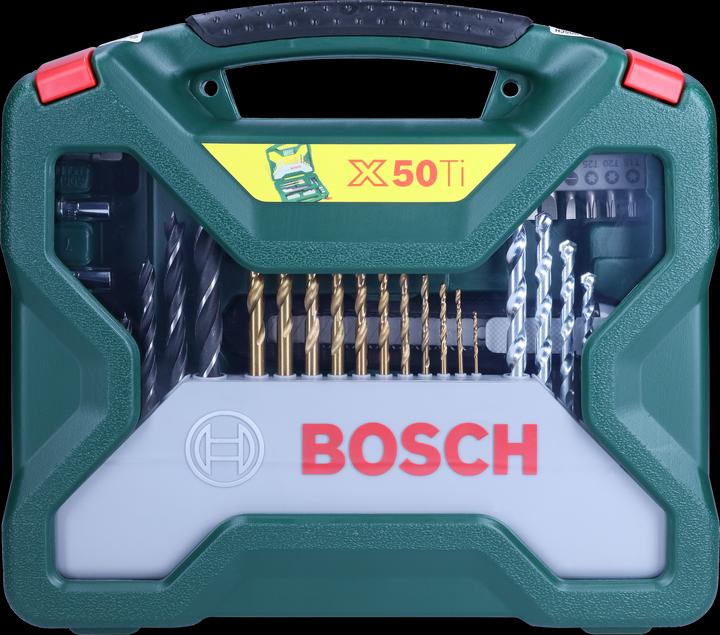 Produktbild Bosch Zubehör X-Line-Titanium Bohrer- und Schrauber-Set, 50-teilig (1.5 mm, 2 mm, 2.5 mm, 3 mm, 3.5 mm, 4 mm, 4.5 mm, 5 mm, 5.5 mm, 6 mm, 6.5 mm, 7 mm, 8 mm, 10 mm, 16 mm, 22 mm)