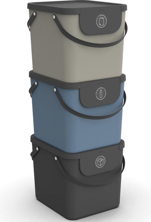 Rotho Set di 3 sistemi di riciclaggio (120 l)