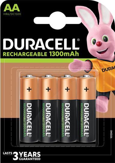 Produktbild Duracell Recharge Plus (4 Stk., AA, 1300 mAh)