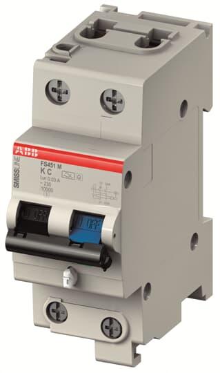 Image du produit ABB Commutateur SMISSLINE FI/LS LN, 16A, 30mA