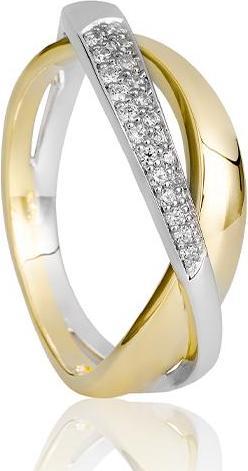 Breuning RING - BRILL. 0,133 Ct. H/si (51, 585/14 K Gold)