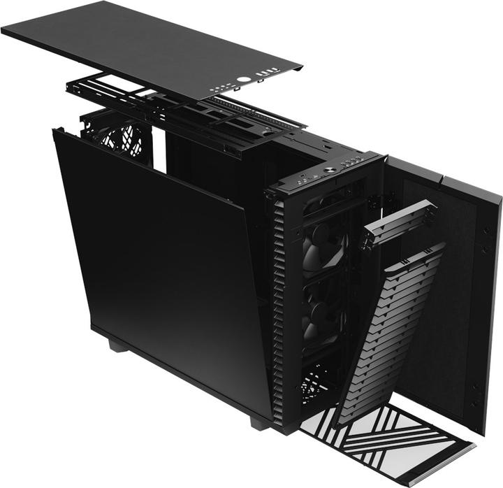 Image du produit Fractal Define 7 Black Solid (mATX, Mini-ITX, ATX, E-ATX)