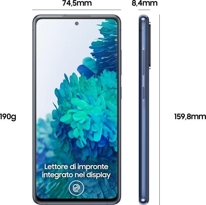 Immagine prodotto Samsung Galaxy S20 FE (Snapdragon) UE (128 GB, Cloud Navy, 6.50", Doppia SIM Ibrida, 12 Mpx, 4G)