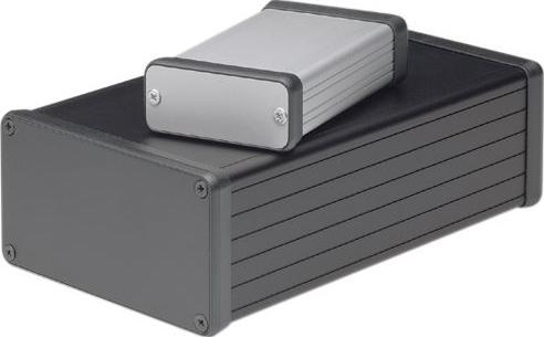 Produktbild Hammond 1455T1601 - Profilgehäuse 1455 T 160 x 165 51.5 mm silber (Gehäuse)