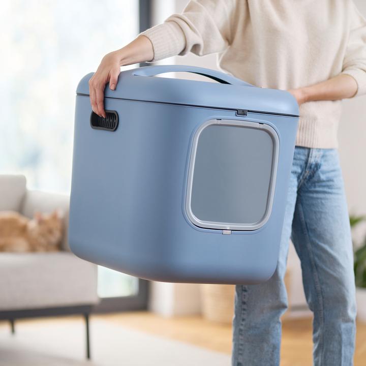 Actual product image Rotho BIALA XL cat litter tray (Cat litter box closed)