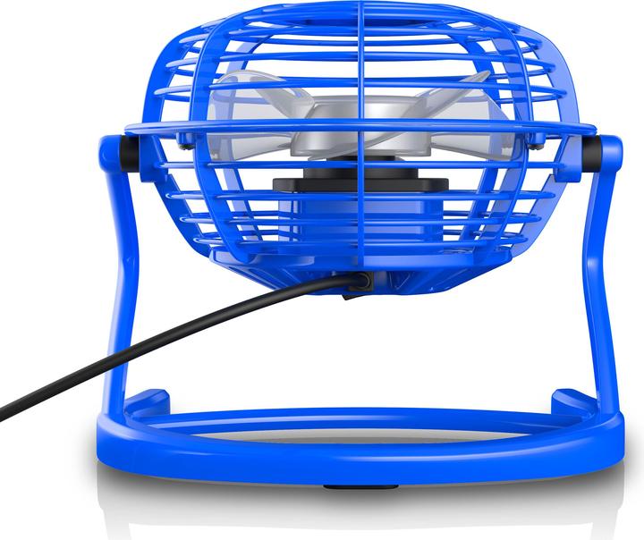 Produktbild CSL Mini USB Ventilator, Tischventilator neigbar, An/Aus-Schalter, optimal für den Schreibtisch, blau