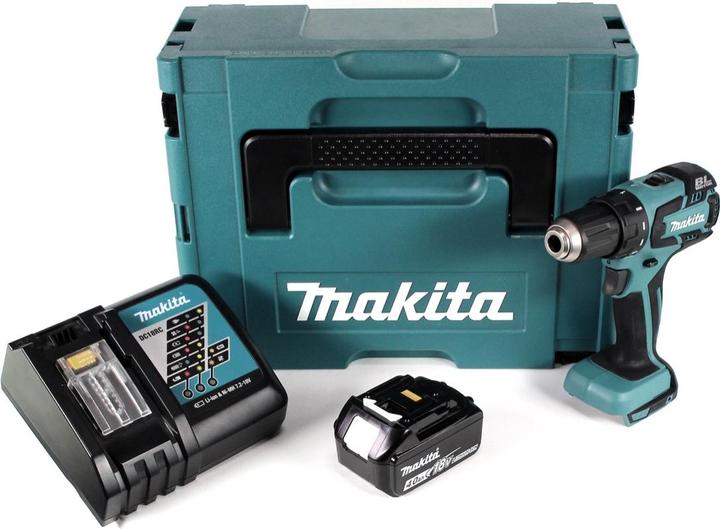 Produktbild Makita DDF 459 RM1J Akku Bohrschrauber 18V 45Nm im Makpac + 1x 4,0 Ah Akku + Ladegerät (Akkubetrieb)
