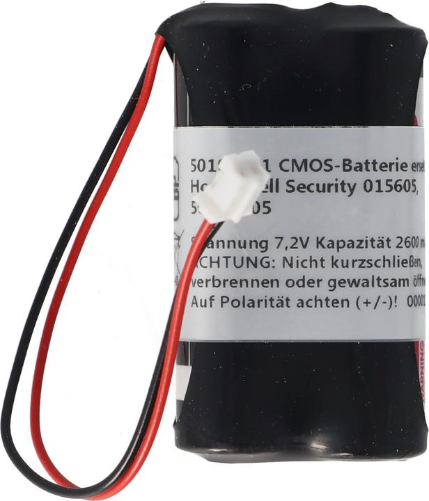 AccuCell Speicherbatterie 7,2V ersetzt Honeywell Security 015605, 50015605 2600mAh (1 Stk., Gerätespezifisch, 2600 mAh)