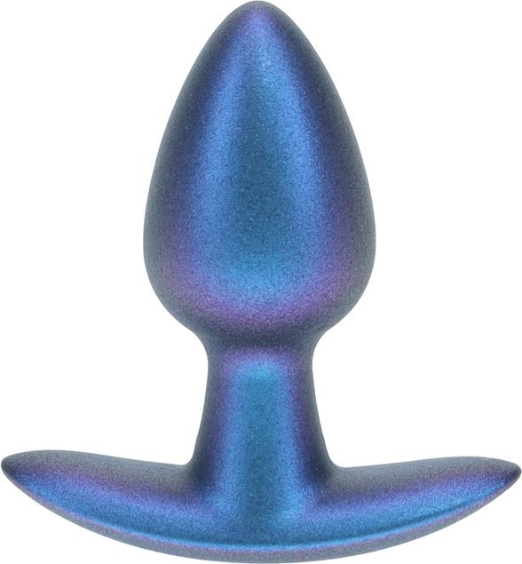 Produktbild Ouch! Glatter Silikon Anal Plug - Klein - 2,6 / 6,5 cm - Metallic Blau