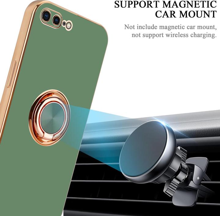 Produktbild Cadorabo Hülle für Apple iPhone 7 PLUS / 7S PLUS / 8 PLUS im TPU mit Kameraschutz und Ring LM089 Style (Apple iPhone 7 Plus, Apple iPhone 7s Plus)