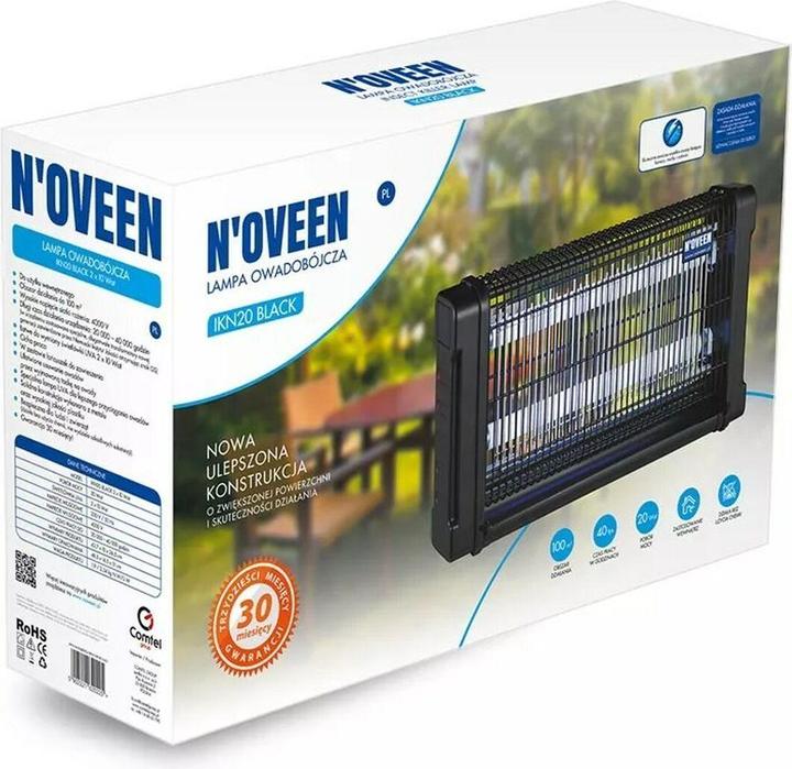 Actual product image Noveen Lampa owadobójcza IKN20 Black