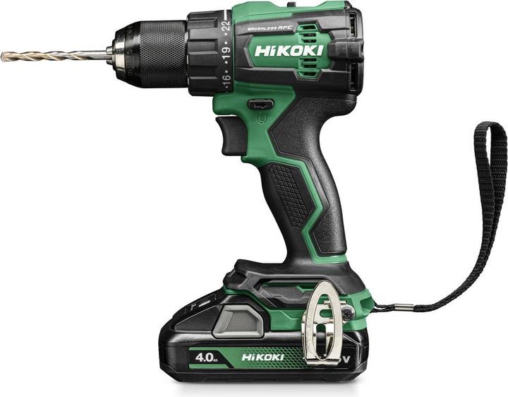 Hitachi HIKOKI WKRĘTARKA UD.18V DV18DE WHZ 70Nm 2x4,0Ah BL HITSYSTEM (Ohne externe Stromquelle)