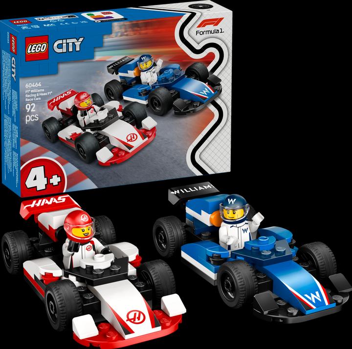 Produktbild LEGO F1 Williams Racing und Haas F1 Rennautos (60464, LEGO City)
