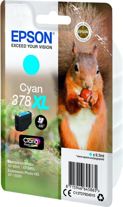 Actual product image Epson 378XL Claria Photo HD (C)