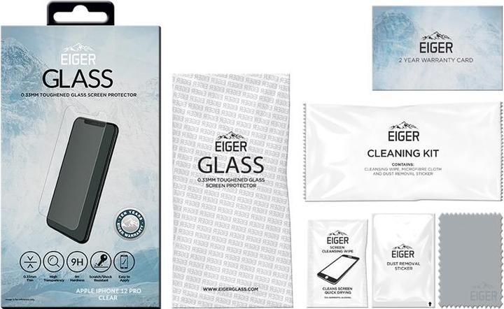 Produktbild Eiger Mountain Glass (1 Stück, Apple iPhone 12, Apple iPhone 12 Pro)