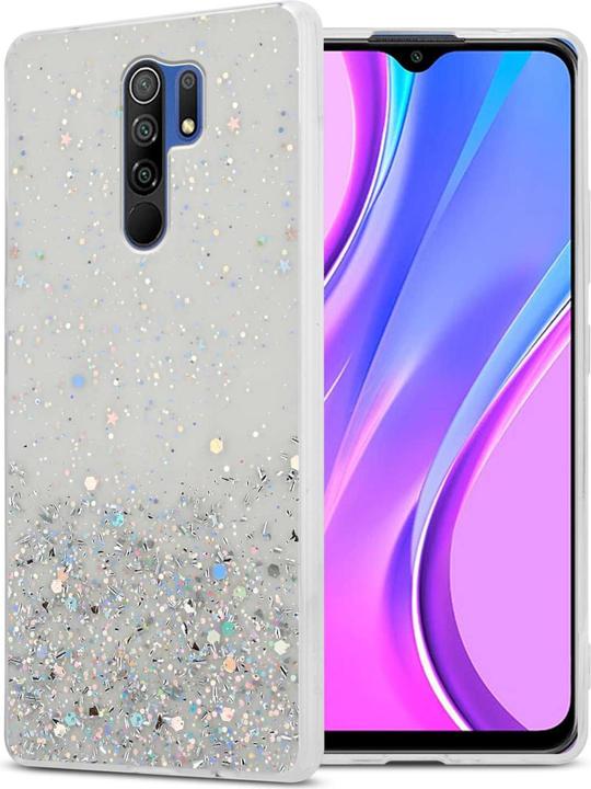 Actual product image Cadorabo Bumper Case for Xiaomi RedMi 9 TPU funkelnder Glitter (Xiaomi Redmi 9)