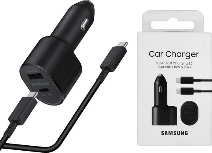 Produktbild Samsung DUAL FAST CAR CHARGER 45W & 15W EP-L5300XB BLACK