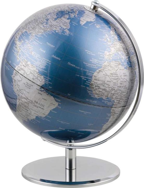 emform Tischglobus Planet metallic-blau/silber (25 cm)
