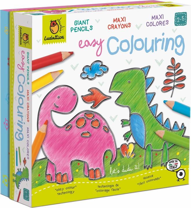 Actual product image Ludattica Easy Colouring! - Large colouring pencils for toddlers