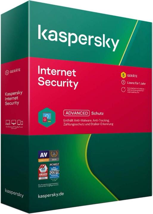 Kaspersky Internet Security 2020 (5 User, 12 Monate)