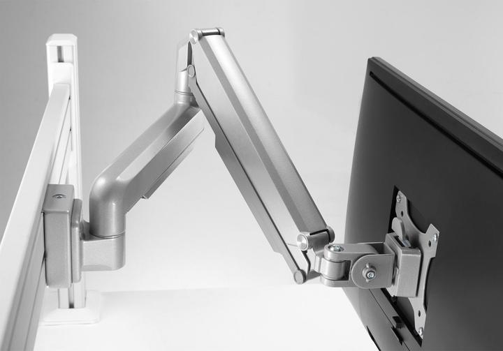 Immagine prodotto InLine Supporto per monitor con sollevatore per parete a lamelle grigio argento (Muro, Soffitto, 32.01")