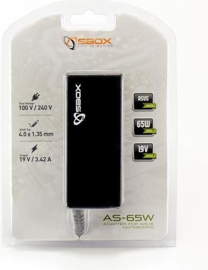Image du produit Sbox Adaptateur pour ordinateur portable Asus AS-65W (65 W)
