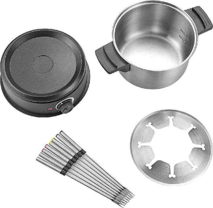 Produktbild Severin elektrisches Fondue-Set mit farblich markierten Gabeln (Fondue Chinoise)
