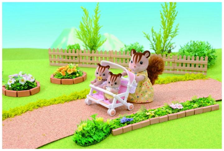 Actual product image Sylvanian Families Twin pushchairs