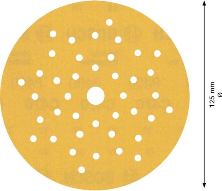 Produktbild Bosch Professional Zubehör EXPERT C470 Schleifpapier Mehrloch für Exzenterschleifer, 125 mm, G 400, 5-tlg. (400)