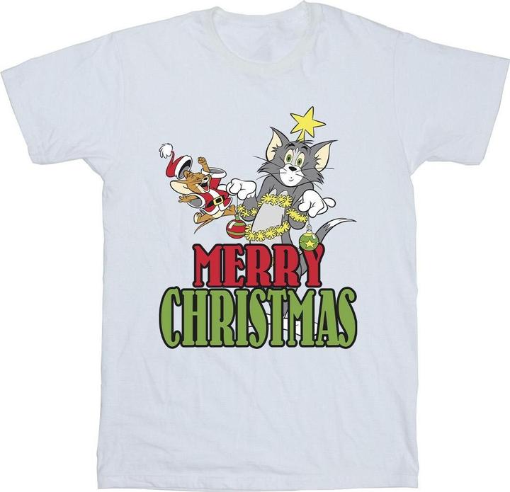 Tom & Jerry Merry Christmas Baubles TShirt