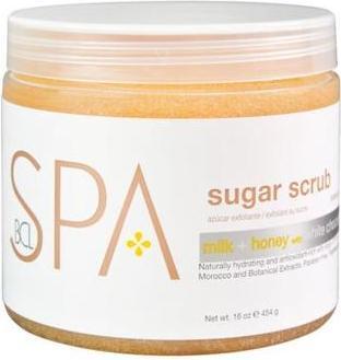 Actual product image Bcl Spa Sugar Scrub Milk + Honey with White Chocolate 16 oz. (470 ml)