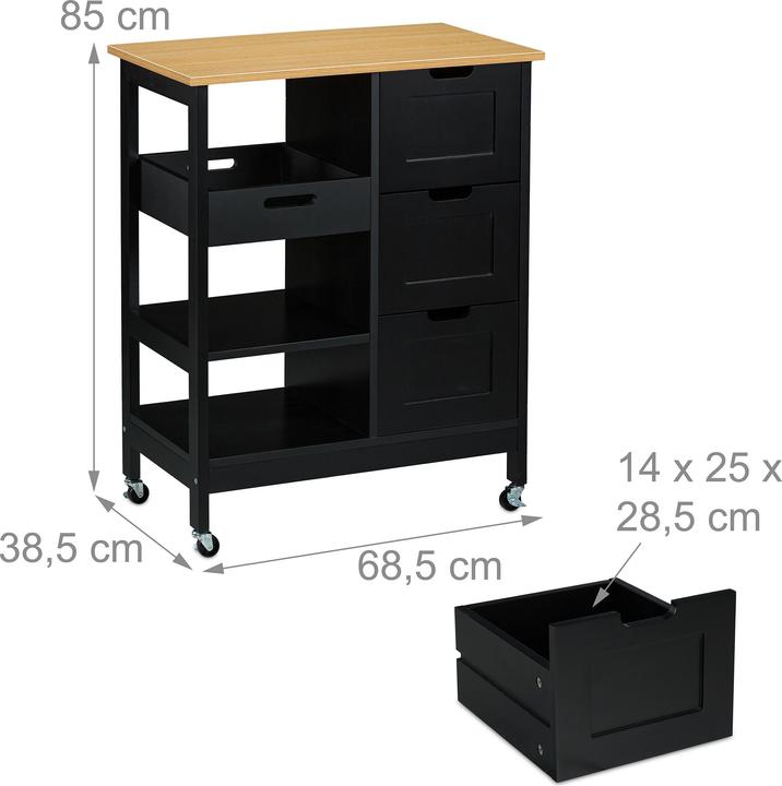 Actual product image Relaxdays Küchenwagen