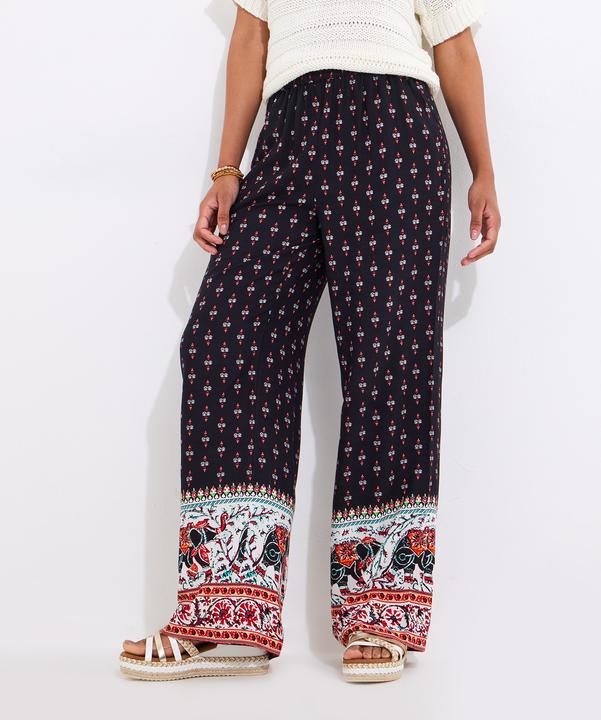 Actual product image Joe Browns Elephant Print Wide-Leg Trousers (Frequency band 38 (2600 MHz))
