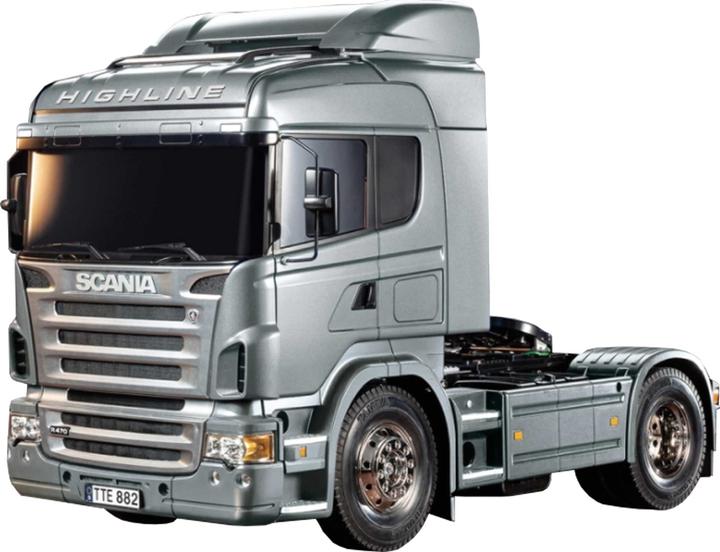 Produktbild Tamiya Scania R470 Elektro Brushed LKW 1:14 Kit Silber (Kit)