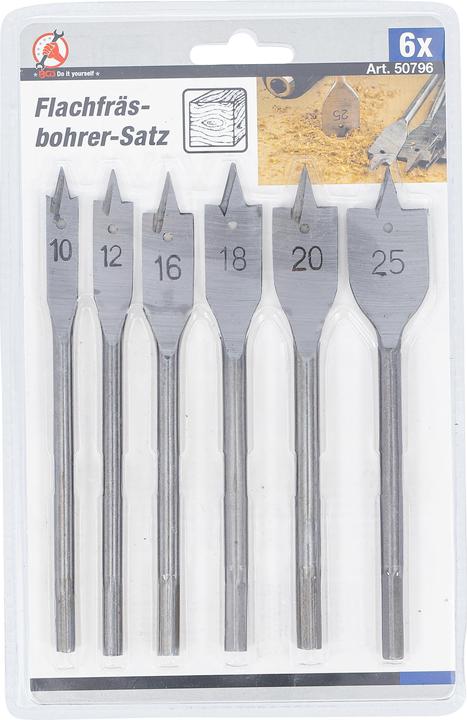 Productafbeelding BGS Set vlakke freesboren | 10 - 25 mm | 6 stuks. (10 - 25 mm)