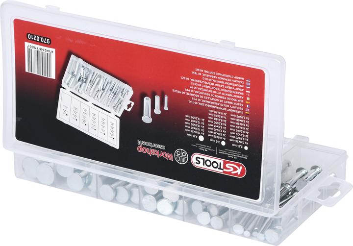 Actual product image KS Tools Assortment of safety bolts, Ã˜ 5-12mm, 21 sizes, 60 pcs.