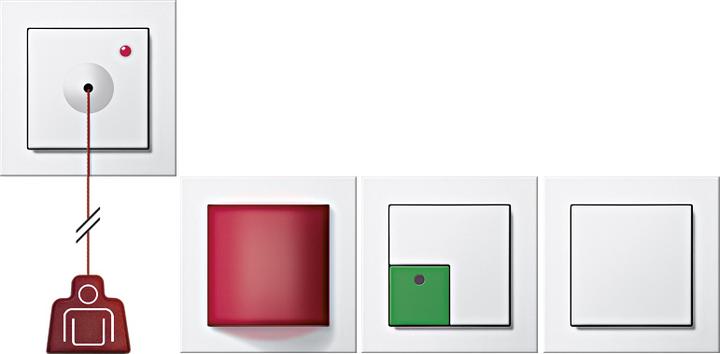 Actual product image Gira Emergency call set E2 Pure white 049588