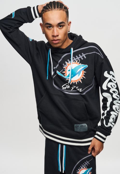 Immagine prodotto Recovered Re:covered Felpa con cappuccio in pile - PATCHES Miami Dolphins - L (L)
