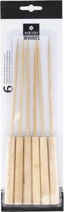 Actual product image Heidi Cheese Line Fondue skewer with wooden handle