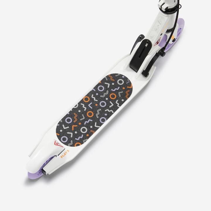 Produktbild Oxelo Scooter Tretroller Kinder mit Bremse - Play 5 weiss/violett