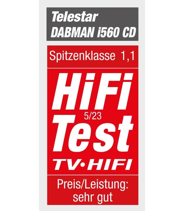 Productafbeelding Imperial Radio DABMAN i560 CD Multifunctionele Radio (FM, DAB+, VHF, Internet radio, Bluetooth, WiFi)