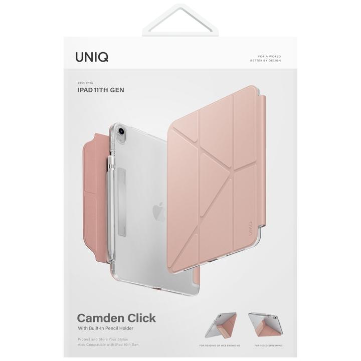 Produktbild Uniq Case Camden Click for iPad 11" A16 (2025) / iPad 10.9" 10 gen. (2022) pink (IPad 10.9")