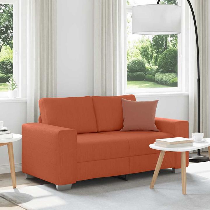 Produktbild VidaXL Zweisitzer-Sofa Rot Orange 120 cm Cordstoff (2-Sitzer)