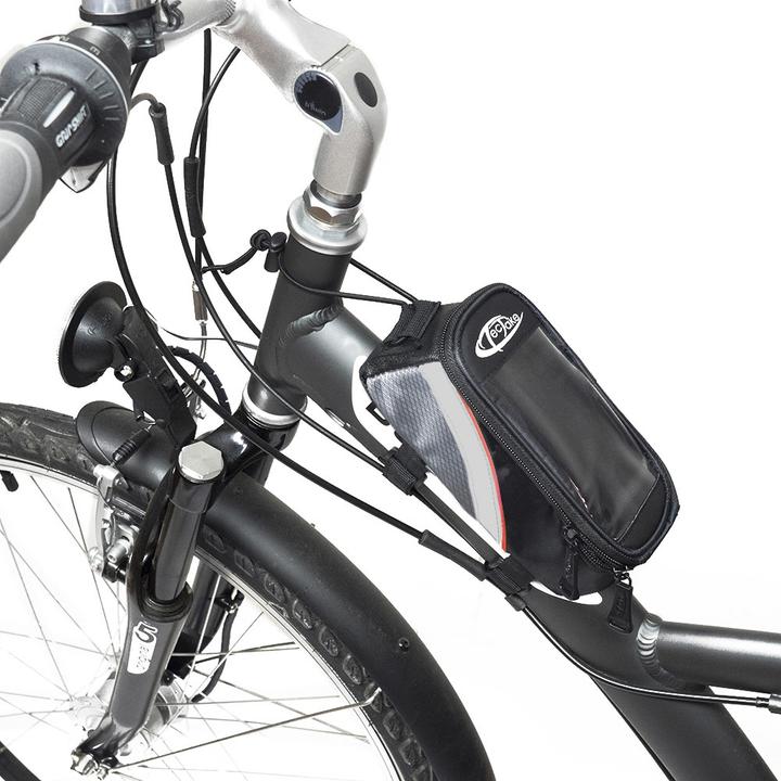 Actual product image tectake Bike bag with frame attachment for smartphones (1.90 l, Frame bag)