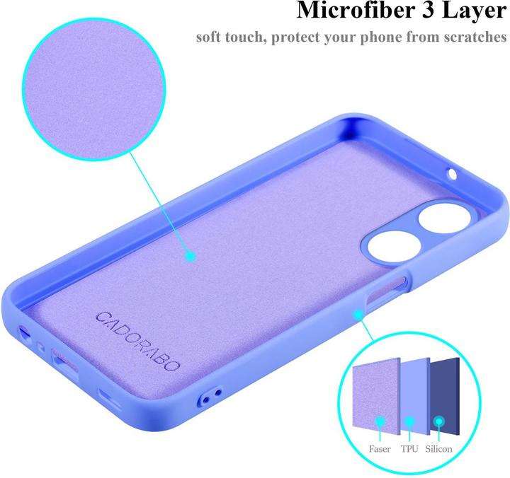 Actual product image Cadorabo Case for OPPO A78 5G TPU in liquid protection silicone design (Oppo A78 5G)